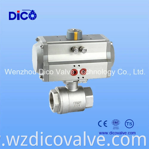 Wenzhou China Acero inoxidable Acero inoxidable Control de actuador eléctrico Válvula de bola industrial 2 piezas